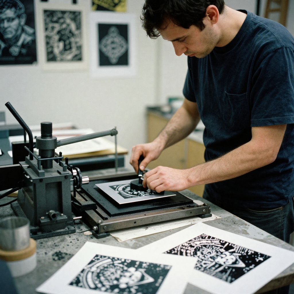 Professional business cards on display